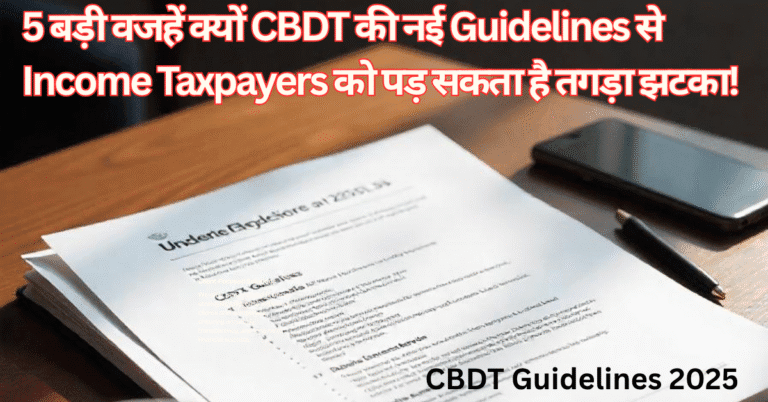 CBDT Guidelines 2025